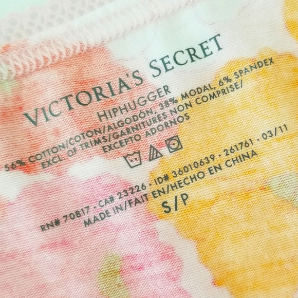 Victoria's Secret Vintage Floral HTF Soft Cotton Modal Hiphugger Panty HippieNWT - Picture 8 of 14